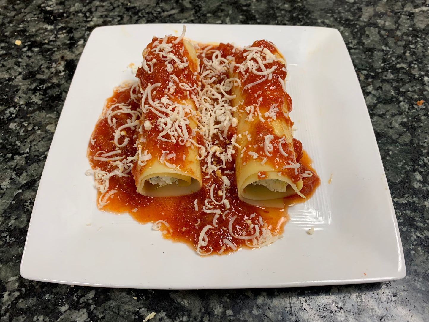 Cheese and Spinach Cannelloni